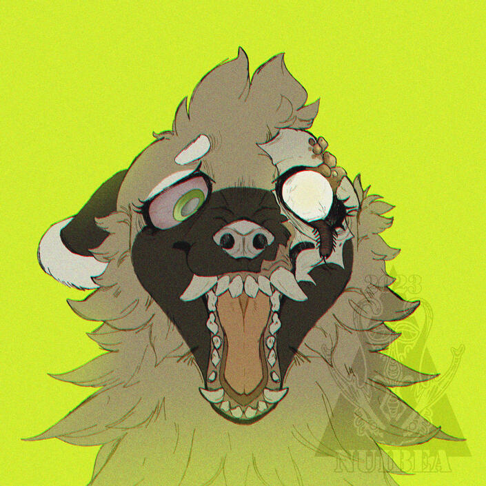 Halloween art trade with Wanz